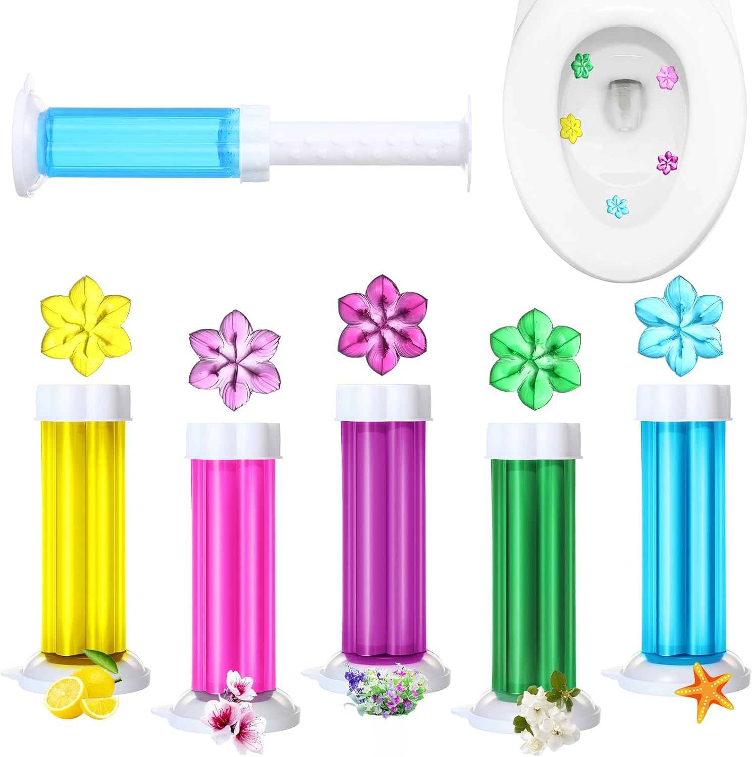 Gel Air Freshener - トイレクリーナーゲルスティックタブレットトイレ液体芳香剤ゲル洗浄消臭剤持続性のある固形アロマセラピー芳香剤