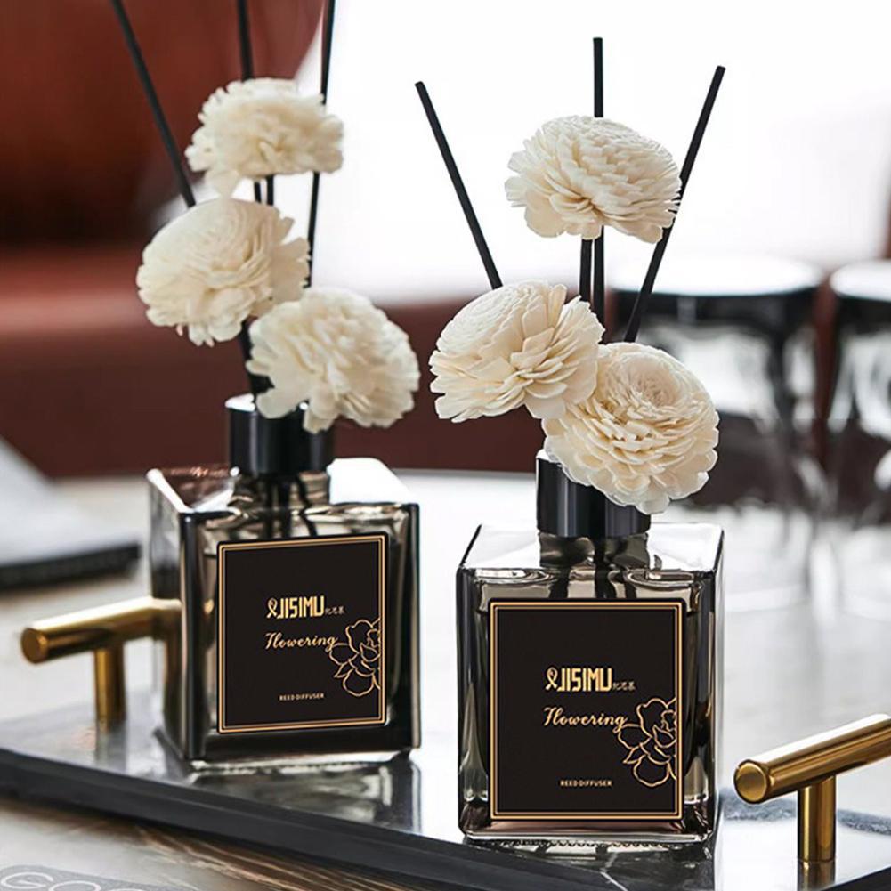 Home Fragrance White Jasmine - 50mlアロマディフューザーオイルセット、家庭用車用芳香剤、室内消臭剤、香水、長持ちするジャスミン、ラベンダー、ホワイトティーの香り