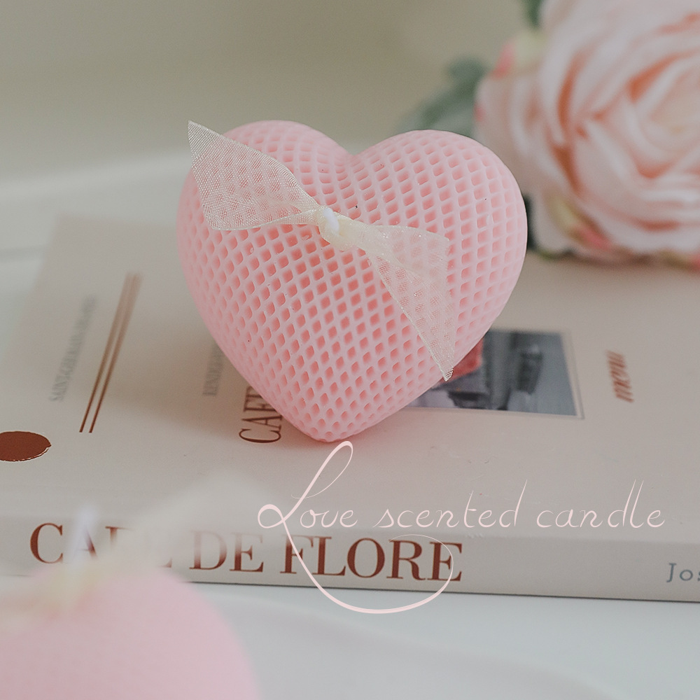 カスタムキャンドル ホームフレグランス ハート型の香り付きキ - Home Fragrance Us のレビューと価格