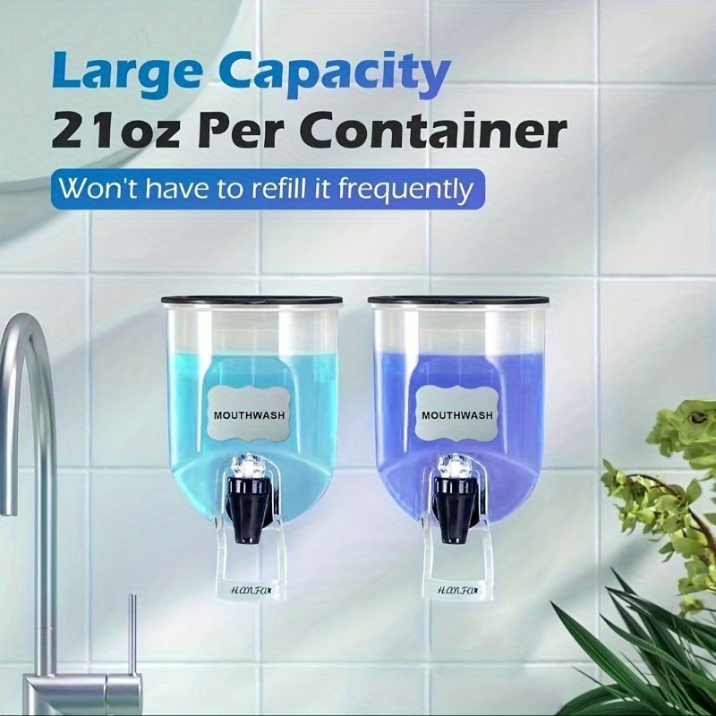 2個入り 600ml マウスウォッシュディスペンサー 浴室用 - Home Fragrance Bottle のレビューと価格