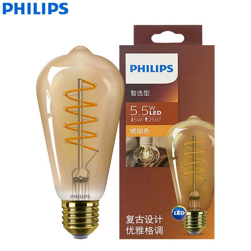 フィリップス LED ST64 クラシック フィラメント装飾 - Philips Bulb Led Classic のレビューと価格