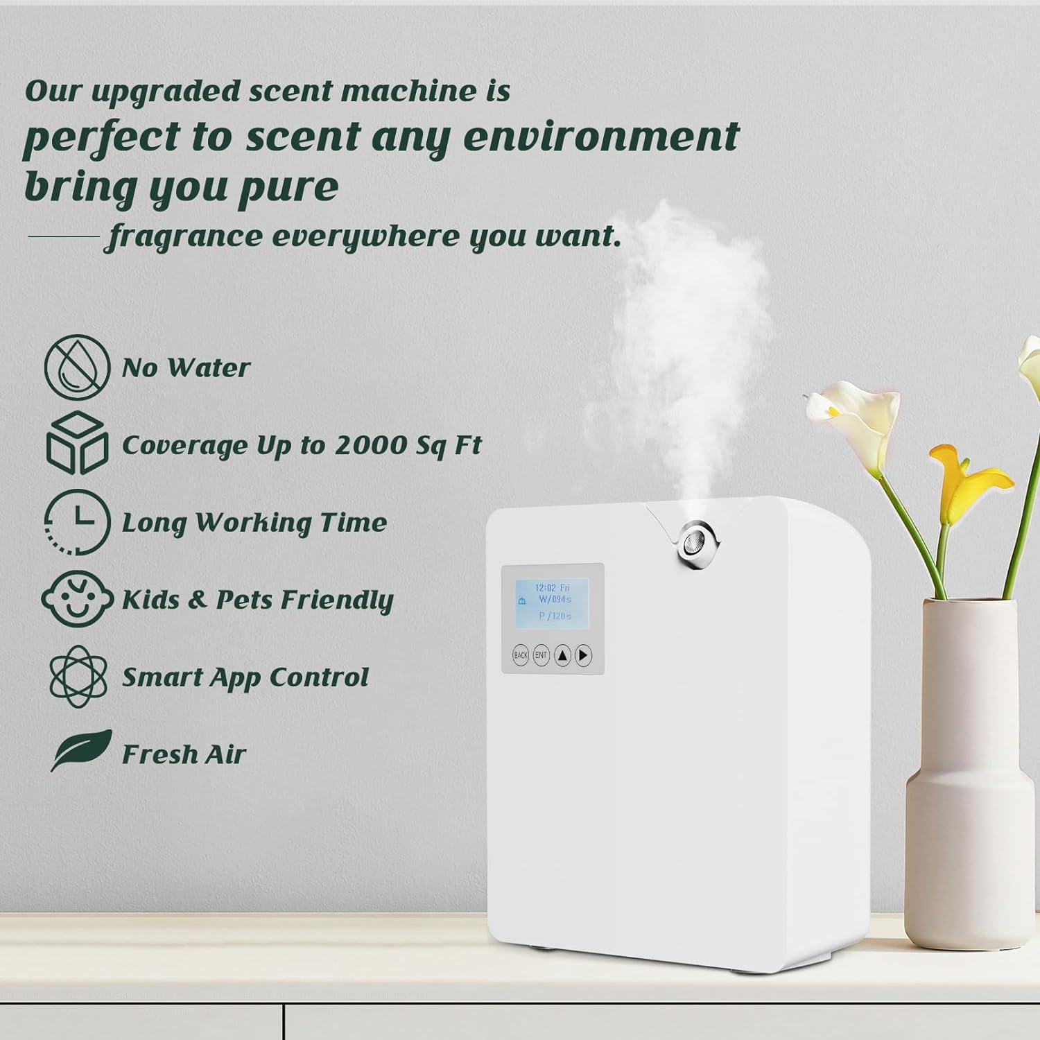 アロマディフューザー 300 ミリリットル WIFI 制御エ - Home Fragrance Oil Diffuser のレビューと価格
