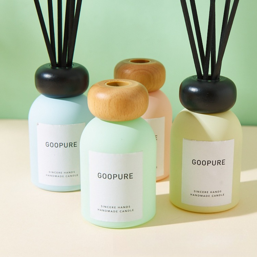 カラフルなアロマセラピーボトル、火を使わないラタン乾燥花香料 - Home Fragrance Bottle のレビューと価格