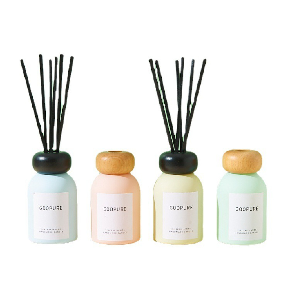 カラフルなアロマセラピーボトル、火を使わないラタン乾燥花香料 - Home Fragrance Bottle のレビューと価格